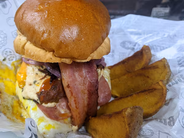 Hamburguer Artesanal Com Cheddar - Chic burguer